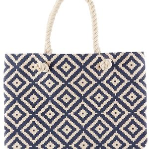 Navy Diamond Tote Bag